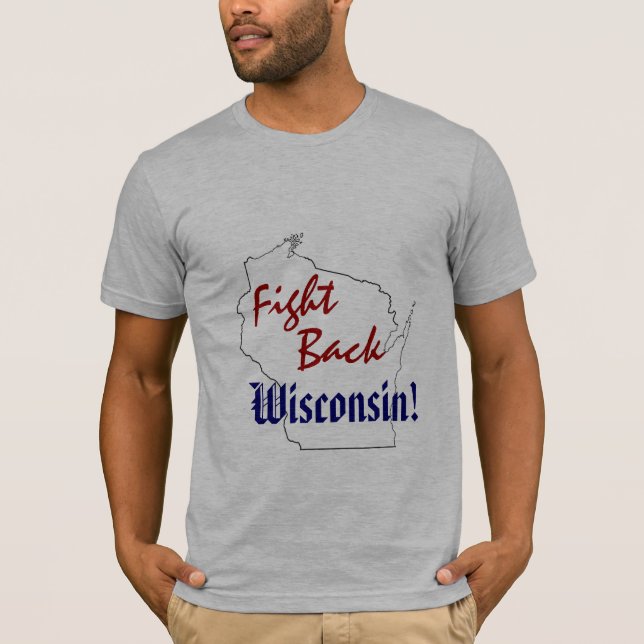T-shirt Frapper le Wisconsin American Tea Party (Devant)