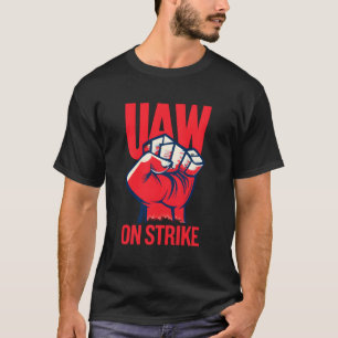 T-shirt Frapper Les Travailleurs De L'État Brut En Grève