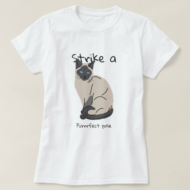 T-shirt Frapper une pose (Design devant)