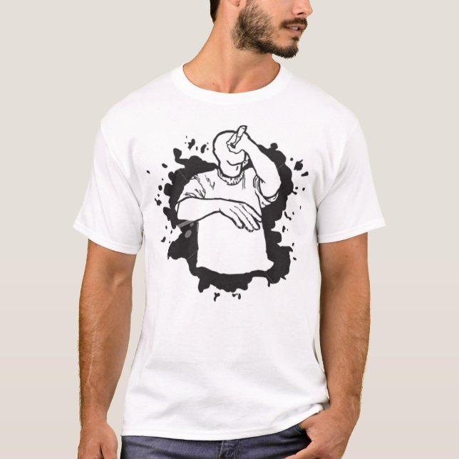 T-shirt Frappeur ici pour faire une différence (Devant)