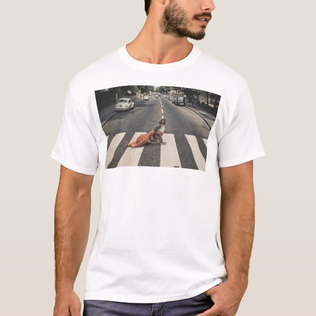 T-shirt Frappez le singe (Devant)