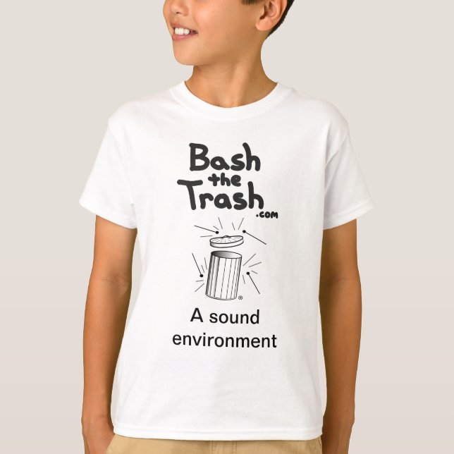 T-shirt Frappez les enfants de déchets (Devant)