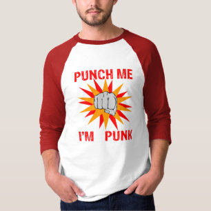 T-shirt Frappez-moi, je suis punk