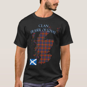 T-shirt Fraser of Lovat Scottish Clan Tartan Scotland