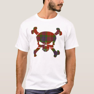 T-shirt Fraser Tartan Skull No Banner Shirt