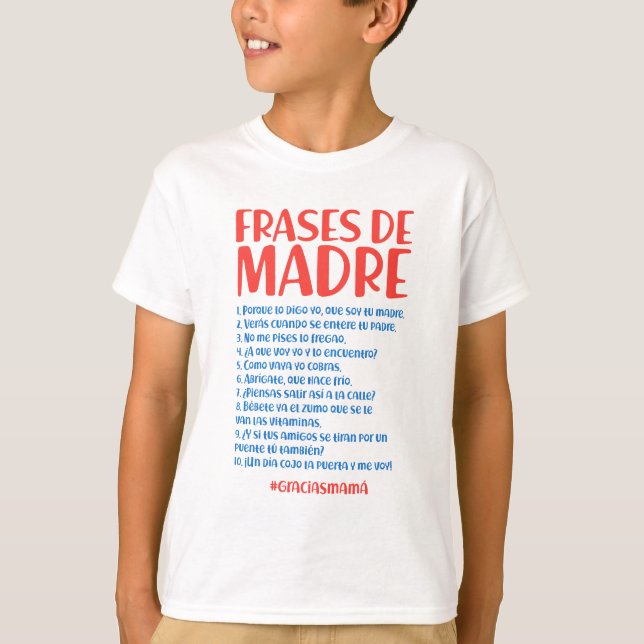 T-shirt Frases de Madre (Devant)