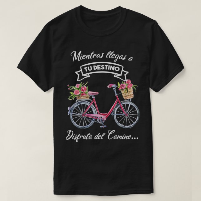 T-shirt Frases Positivas para Amantes de Bicicletas (Design devant)