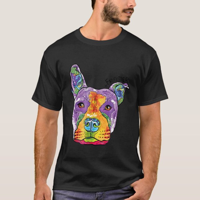 T-shirt Frasier Le Pitbull Dog Secouru (Devant)