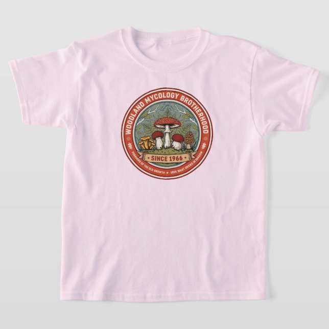 T-shirt Fraternité de mycologie forestière (Poser)