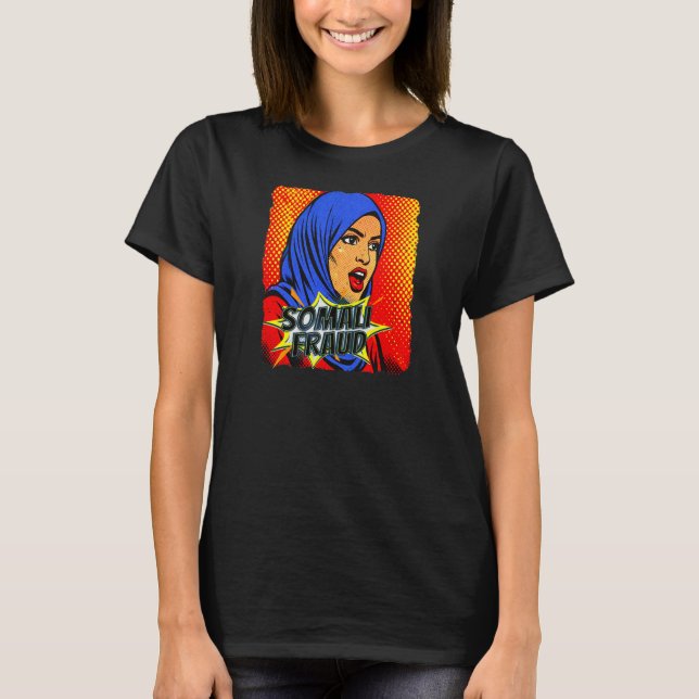 T-shirt Fraude somalienne Pop Art   (Devant)