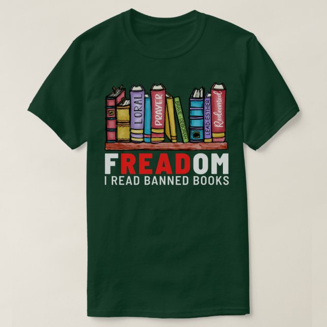 T-shirt Freadom I Lire Livres Interdits 2 (Design devant)