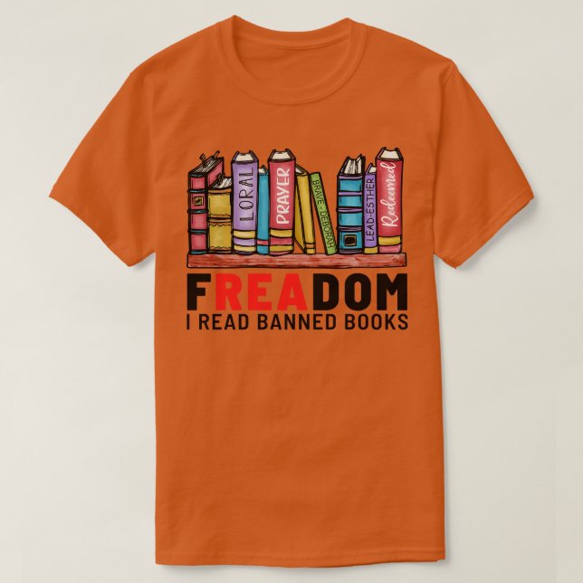 T-shirt Freadom I Lire Livres Interdits 3 (Design devant)