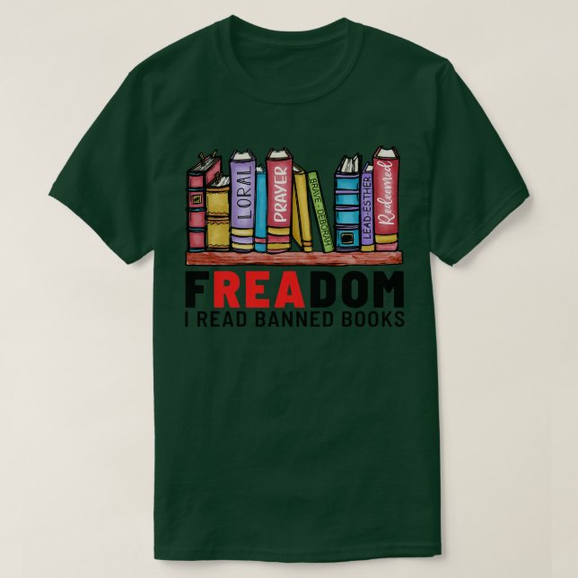 T-shirt Freadom I Lire Livres Interdits 3 (Design devant)