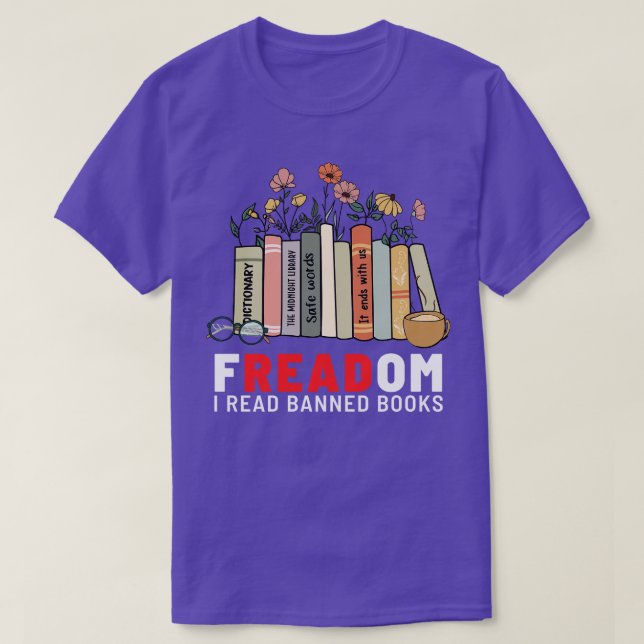 T-shirt Freadom I Lire Livres Interdits 4 (Design devant)