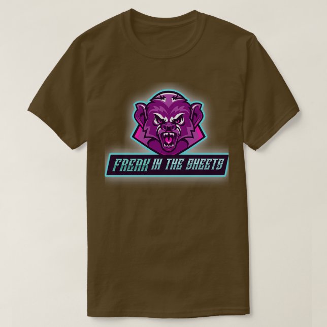 T-shirt freak dans les draps (Design devant)