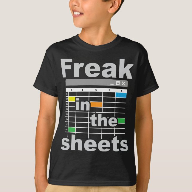 T-shirt Freak Dans Les Feuilles - Drôle Analyste Comptable (Devant)