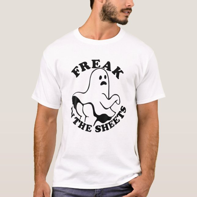 T-shirt Freak Dans Les Feuilles Drôle Boo Boo Ghost Hallow (Devant)