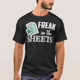 T-shirt Freak Dans Les Feuilles Excel Drôle Comptable Élar