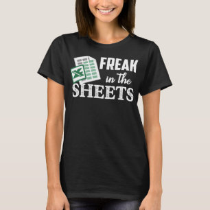 T-shirt Freak Dans Les Feuilles Excel Drôle Comptable Élar