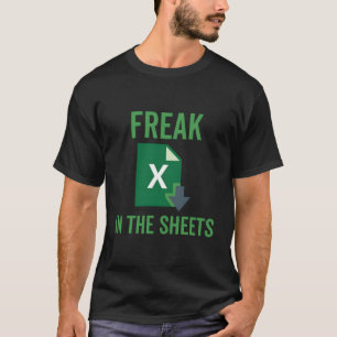 T-shirt Freak Dans Les Feuilles Excel Feuilles De Calcul D