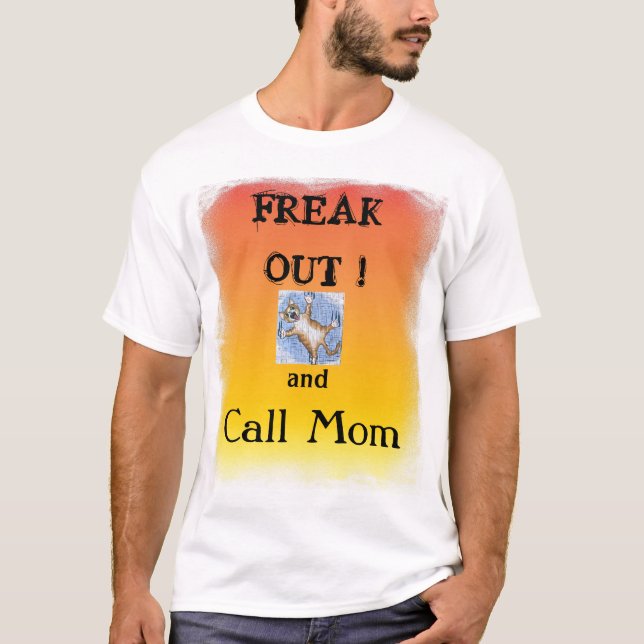 T-shirt Freak et appelez la chemise de maman (Devant)