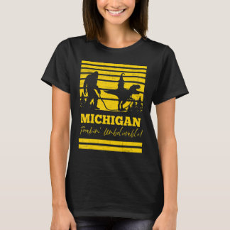 T-shirt Freakin incroyable drôle Michigan Bigfoot T-Rex
