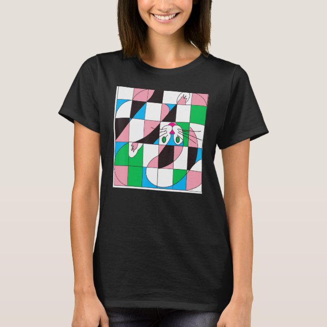 T-shirt Freaky chat mème meow kitty chaton mignon chaton o (Devant)