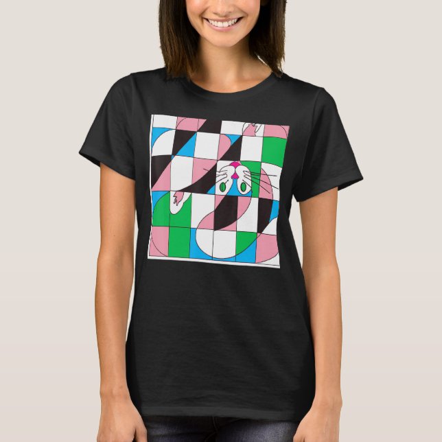 T-shirt Freaky chat mème meow kitty chaton mignon chaton o (Devant)