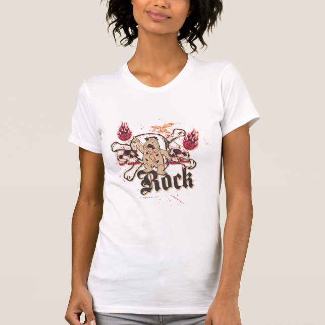 T-shirt Fred Flintstone Rock (Devant)