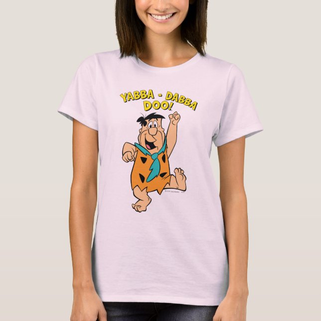 T-shirt Fred Flintstone Yabba-Dabba Doo ! (Devant)
