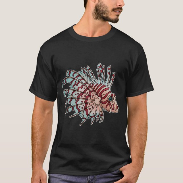 T-shirt Fred le poisson-lion (Devant)
