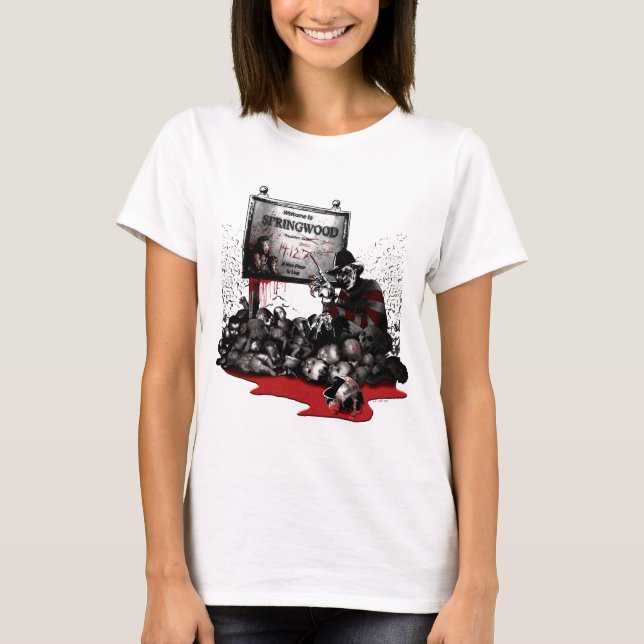 T-shirt Freddy contre Jason | Bienvenue à Springwood (Devant)