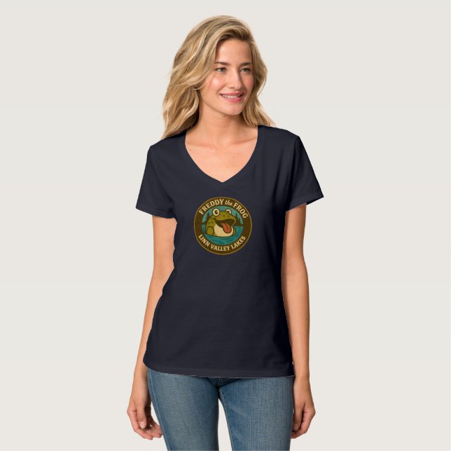 T-shirt Freddy Tee Shirt, V neck Tee, size up! (Devant entier)