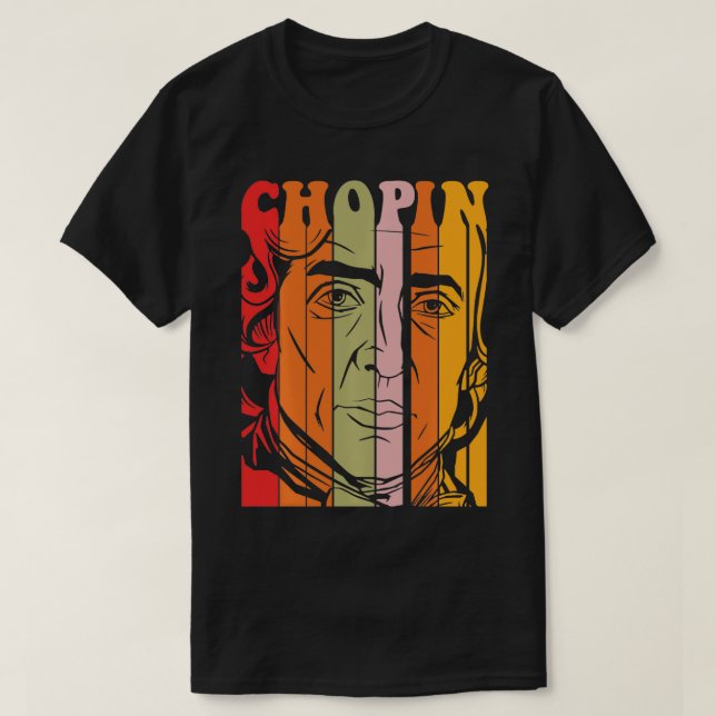 T-shirt Frederic Chopin al Music Compositeur Pianiste (Design devant)