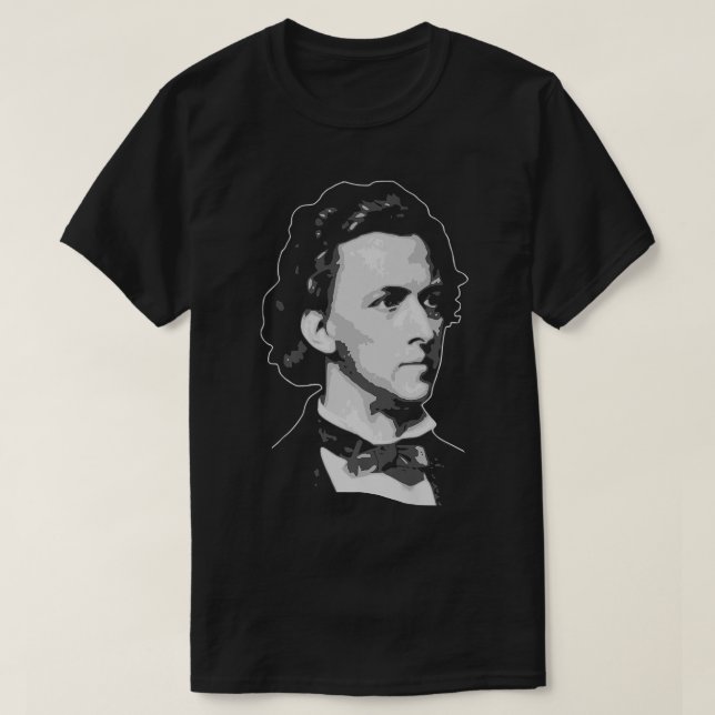 T-shirt Frederic Chopin Retro Propagande Classical Music (Design devant)