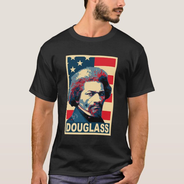 T-shirt Frédéric Douglass Héros américain (Devant)