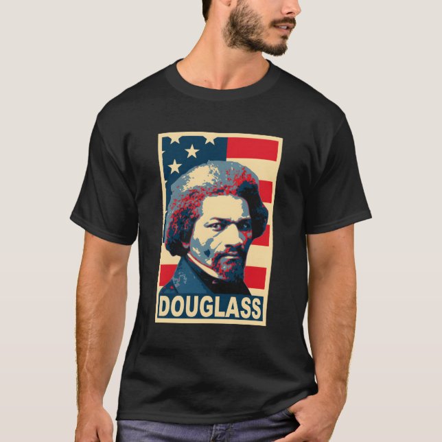 T-shirt Frédéric Douglass Héros américain (Devant)