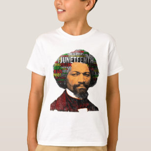 T-shirt Frederick Douglass c1860s, Junetten Word Cloud