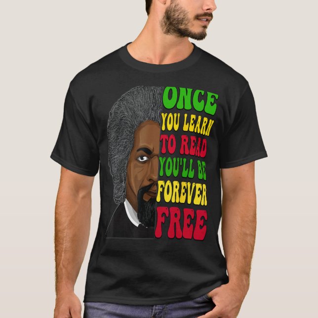 T-shirt Frederick Douglass Histoire noire afro-américaine (Devant)