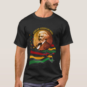 T-shirt FREDERICK DOUGLASS L'HISTOIRE NOIRE Africaine-Amér
