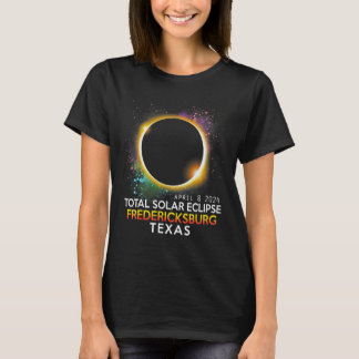 T-shirt Fredericksburg Texas Totalité Total Solaire Eclips