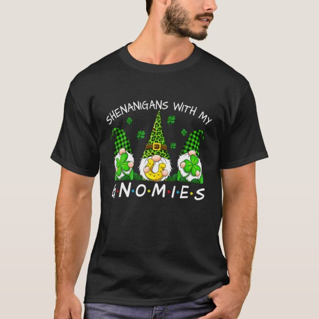T-shirt Fredonnements avec mes gnomes Joyeuse Saint Patric (Devant)
