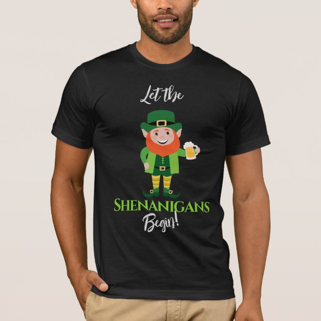 T-shirt Fredonnements Leprechaun Saint-Patrick (Devant)