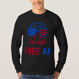 T-shirt FREE AF USA Drapeau américain Aigle patriotique 4