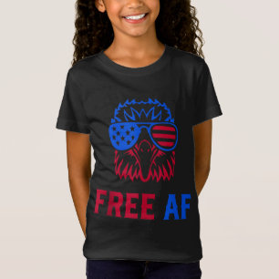 T-Shirt FREE AF USA Drapeau américain Aigle patriotique 4
