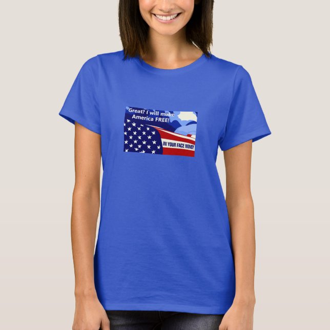 T-shirt Free Again (sombre) (Devant)