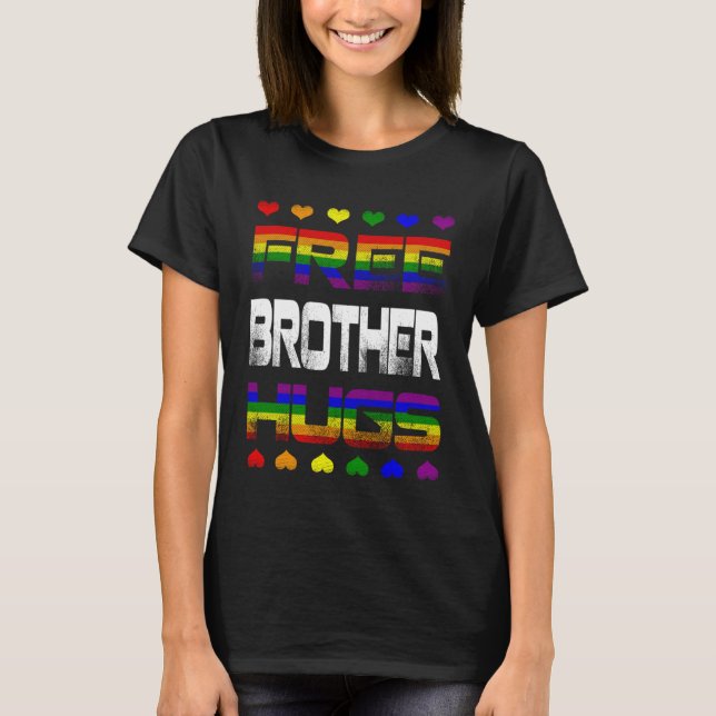 T-shirt Free Brother Hugues Free Brother Hugues Rainbow Ga (Devant)