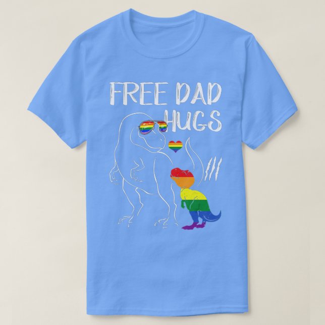 T-shirt Free Dad Hugs  (Design devant)