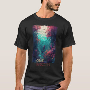 T-shirt Free Diver - One Breath, Open Water et Freediving