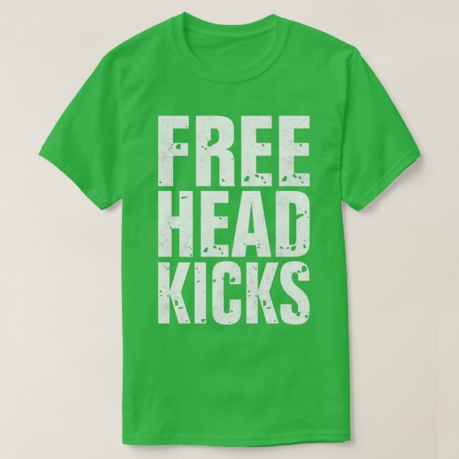 T-shirt Free Head Kicks Funny Muay Thai Kickboxing 2 (Design devant)